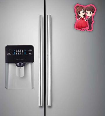 Indian Couple Fridge Magnet for Home Decoration Kitchen Decor Accessories  Wedding Couple Cartoon Magnet Sticker  Refrigerator Door Stylish Gift Decor