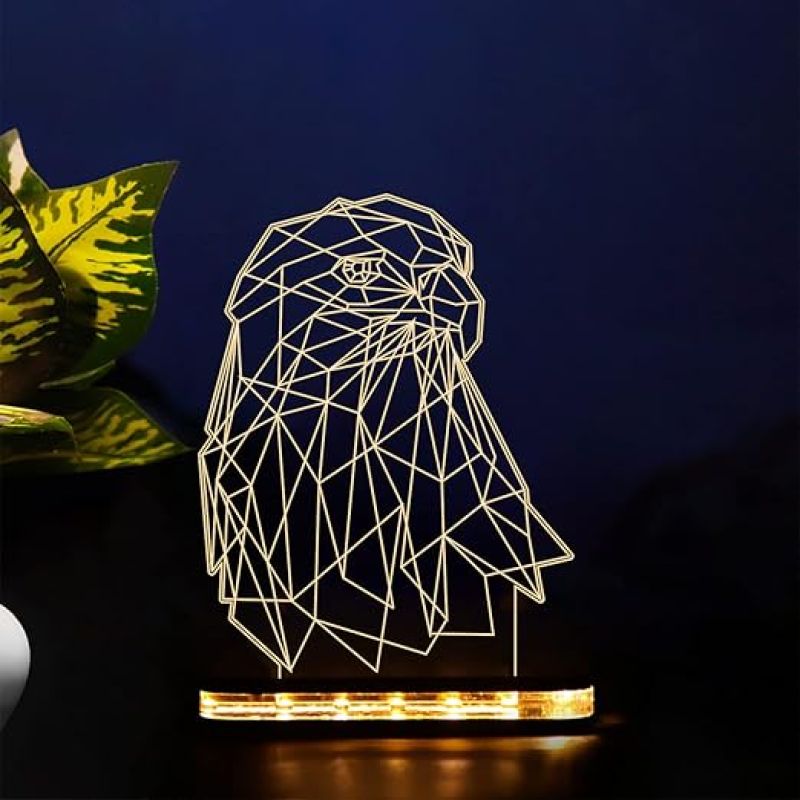 Eagle Led Night Lamp with Warm White Color Hoom Decor Lamp
