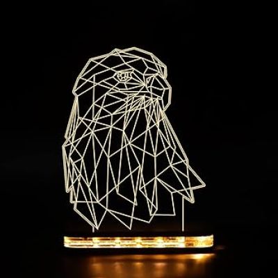 Eagle Led Night Lamp with Warm White Color Hoom Decor Lamp