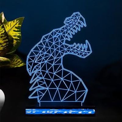 3D Illusion Dragon Led Night Lamp with 16 Color Changing Light with Remote Control Home Decor Gift for Birthday