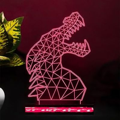 3D Illusion Dragon Led Night Lamp with 16 Color Changing Light with Remote Control Home Decor Gift for Birthday