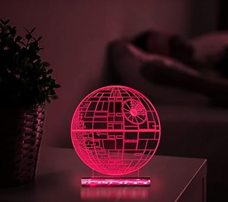 3D Illusion Star Wars Led Night Lamp 16 Color Changing Light with Remote Control Gift For kids