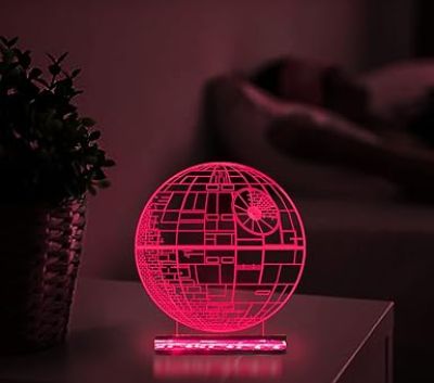 3D Illusion Star Wars Led Night Lamp 16 Color Changing Light with Remote Control Gift For kids