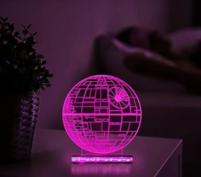 3D Illusion Star Wars Led Night Lamp 16 Color Changing Light with Remote Control Gift For kids