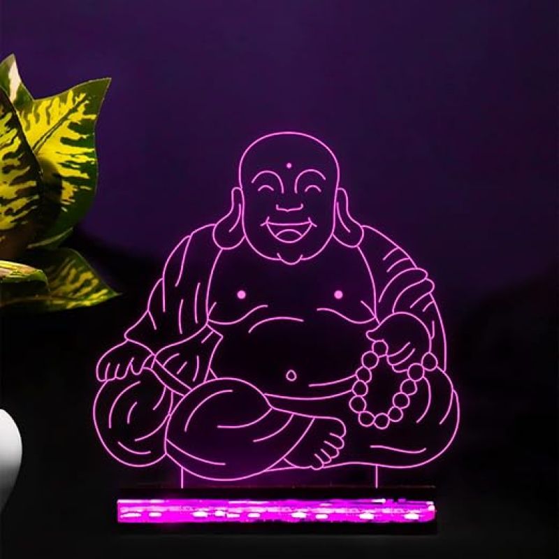 3D Laughing Buddha Led Night lamp 16 Color Changing Light with Remote Control Home Decor Lamp
