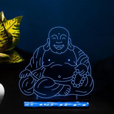 3D Laughing Buddha Led Night lamp 16 Color Changing Light with Remote Control Home Decor Lamp