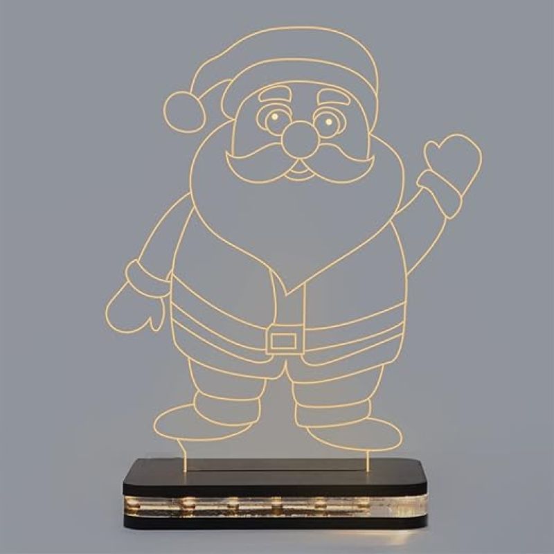 Santa Claus Led Night lamp with Warm White Color Gift for Christmas