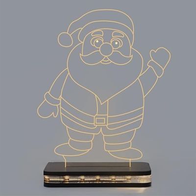 Santa Claus Led Night lamp with Warm White Color Gift for Christmas