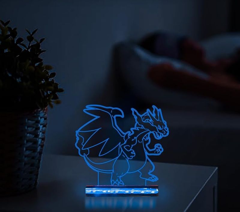 3D Illusion Charizard Ben10 Led Night lamp 16 Color Changing Light with Remote Control Gift For Kids