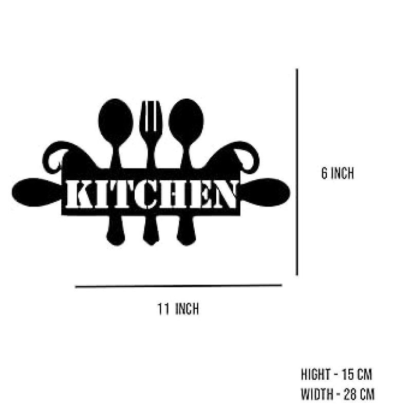 Kitchen Text Wall Hanging Utensils Cutout Design Kitchen Home Dining Room wall Decor