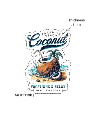 Coconut Fridge Magnet Travel Souvenir Refrigerator Magnet Gifts Decorative Items for Kitchen Fridge Magnet Kitchen & Refrigerator Decor Accessories