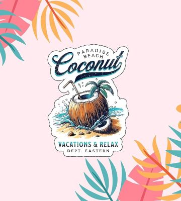 Coconut Fridge Magnet Travel Souvenir Refrigerator Magnet Gifts Decorative Items for Kitchen Fridge Magnet Kitchen & Refrigerator Decor Accessories