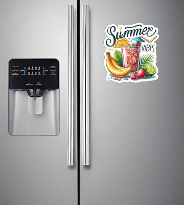 Summer Vibes Fridge Magnet Refrigerator Door Magnetic Sticker Home & Office Decoration Gift for Nature Lover Beach Fridge Magnet Travel Souvenir