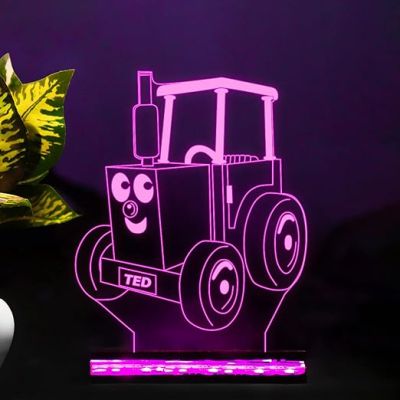 3D Illusion Thomas The Train Cartoon Led Night Lamp 16 Color Changing Light with Remote Control Best Gift for Children Girls Boys Gift for Cartoon Lover Kids Room & Home Decoration