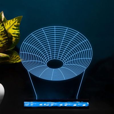3D Illusion Wireframe Shape Led Night Lamp 16 Color Changing Light with Remote Control Home Decoration Light