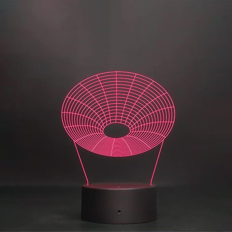 3D Illusion Wireframe Shape Led Night Lamp 7 Color Changing Light Home Decoration Light