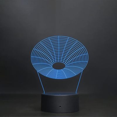 3D Illusion Wireframe Shape Led Night Lamp 7 Color Changing Light Home Decoration Light