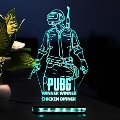 PUBG Led Night Lamp 16 Color Changing Light with Remote Control Gift For PUBG Lover & Game Room Decor