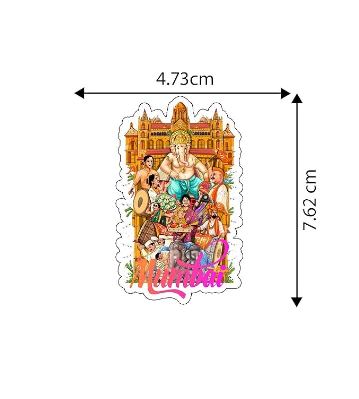 Mumbai Indian State Fridge Magnet Refrigerator, Home & Kitchen Decor Travel Souvenir Gift Items