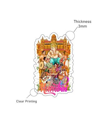 Mumbai Indian State Fridge Magnet Refrigerator, Home & Kitchen Decor Travel Souvenir Gift Items