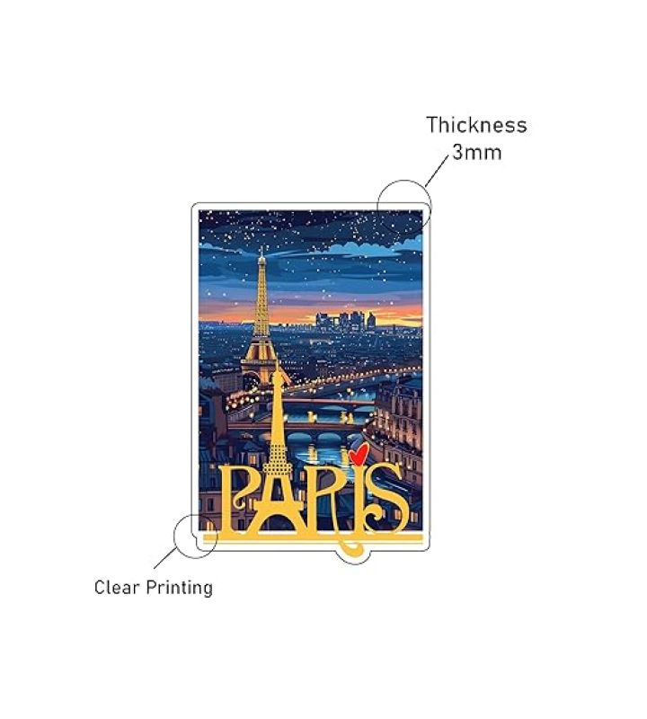 Paris Country Fridge Magnet Kitchen Refrigerator Home & Office Decor Travel Souvenir Magnet
