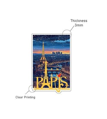 Paris Country Fridge Magnet Kitchen Refrigerator Home & Office Decor Travel Souvenir Magnet