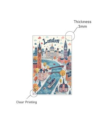 London Country Fridge  Magnet Travel Souvenir Magnet Kitchen, Refrigerator, Home Decor London Printed Magnet Sticker