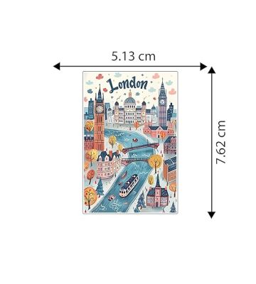 London Country Fridge  Magnet Travel Souvenir Magnet Kitchen, Refrigerator, Home Decor London Printed Magnet Sticker