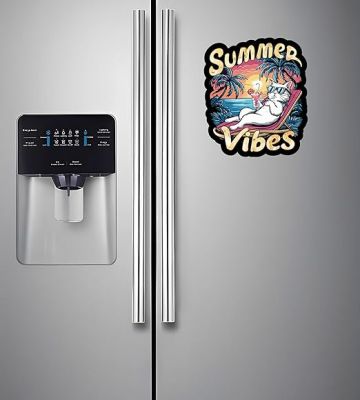 Summer Vibes Fridge Magnet Refrigerator Home & Office Decor Gift for Beach Lover Travel Souvenir