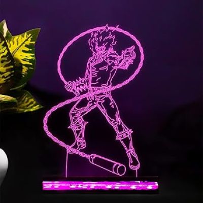 3D Illusion Ghost Raider Led Night Lamp 16 Color Changing Light with Remote Control Gift for Anime Lover