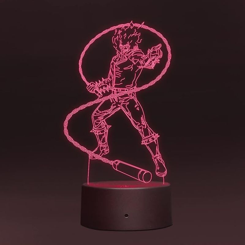 3D Illusion Ghost Raider Led Night Lamp 7 Color Changing Light Gift for Anime Lover