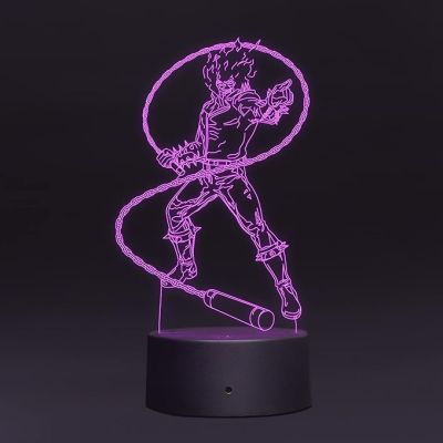 3D Illusion Ghost Raider Led Night Lamp 7 Color Changing Light Gift for Anime Lover