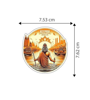 KUMBH Mela Fridge Magnet Refrigerator Stylish Magnet Office, Almirah, & Home Decor Indian Culture & Souvenir Magnet