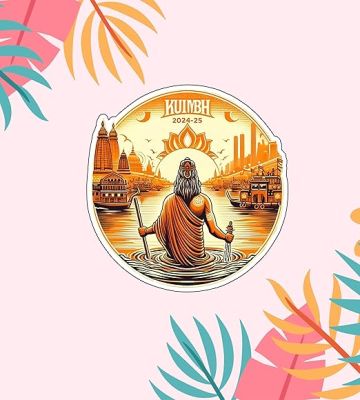 KUMBH Mela Fridge Magnet Refrigerator Stylish Magnet Office, Almirah, & Home Decor Indian Culture & Souvenir Magnet