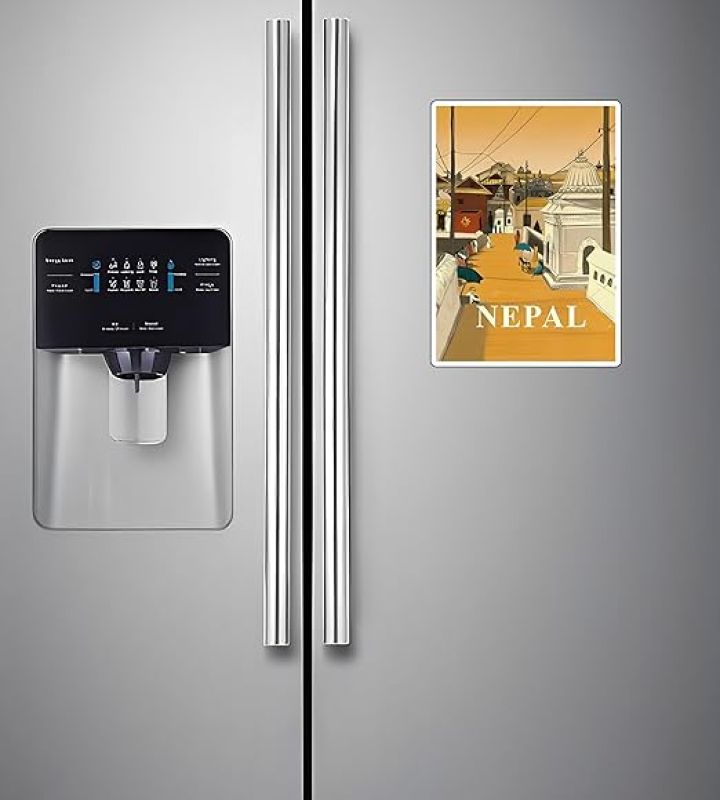 Nepal Country Fridge Magnet Travel Souvenir Magnet Kitchen, Refrigerator, Home Decor Nepal Printed Magnet Sticker
