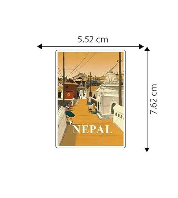 Nepal Country Fridge Magnet Travel Souvenir Magnet Kitchen, Refrigerator, Home Decor Nepal Printed Magnet Sticker