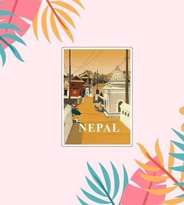 Nepal Country Fridge Magnet Travel Souvenir Magnet Kitchen, Refrigerator, Home Decor Nepal Printed Magnet Sticker