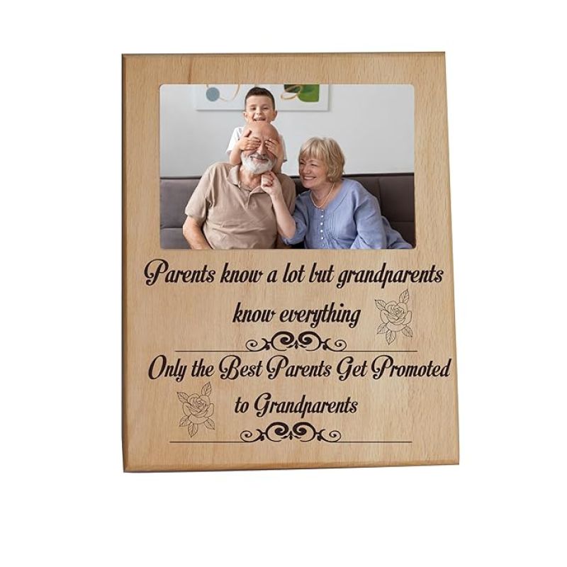 Personalized Grandparents Photo Plaque Customized With Photo & Text Love Gift for Grandparents