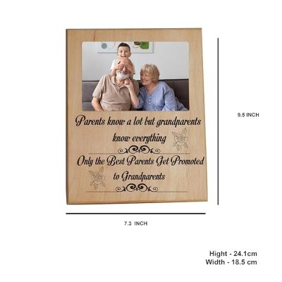 Personalized Grandparents Photo Plaque Customized With Photo & Text Love Gift for Grandparents