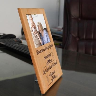 Personalized Grandparents Photo Plaque Customized With Photo & Text Love Gift for Grandparents