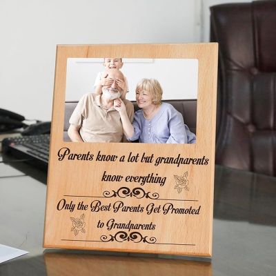 Personalized Grandparents Photo Plaque Customized With Photo & Text Love Gift for Grandparents