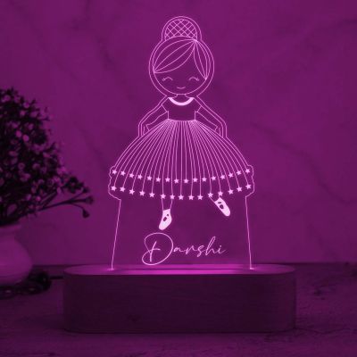 3D Illusion Doll Night Lamp with 7 Color Changing Light Customize with name Birthday Gift for Girl, Friend