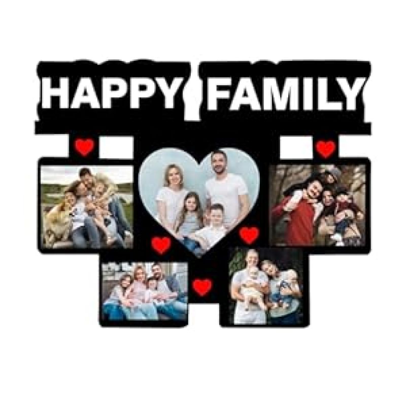 Personalized Happy Family Collage Photo Frame Customised with Collage Family Photo Frame Memorable Gift for Family