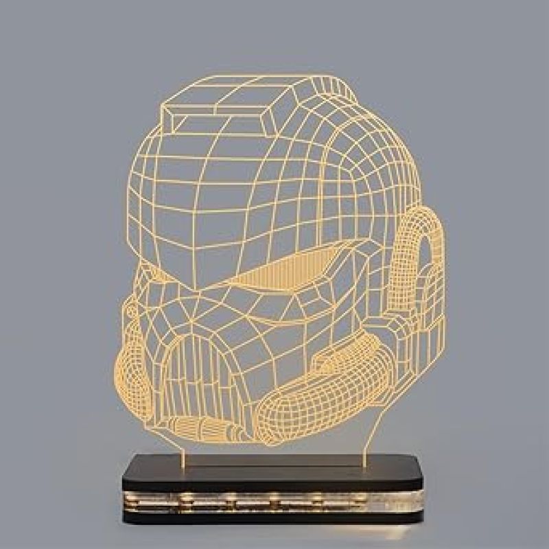 3D Illusion Antman Led Night Lamp with Warm White Color Gift for Kids & Kids Room Decor