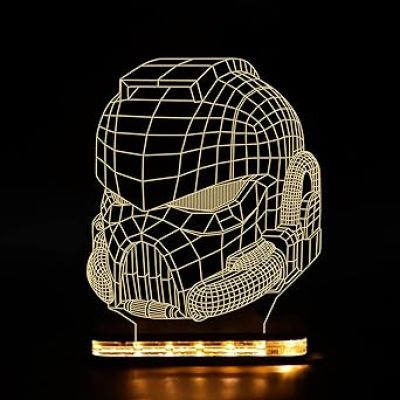 3D Illusion Antman Led Night Lamp with Warm White Color Gift for Kids & Kids Room Decor