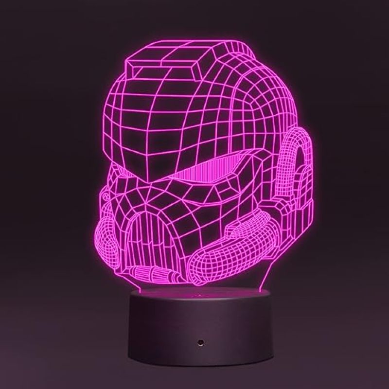 3D Illusion Antman Led Night Lamp with 7 Color Changing Light Gift for Kids & Kids Room Decor Circle Base