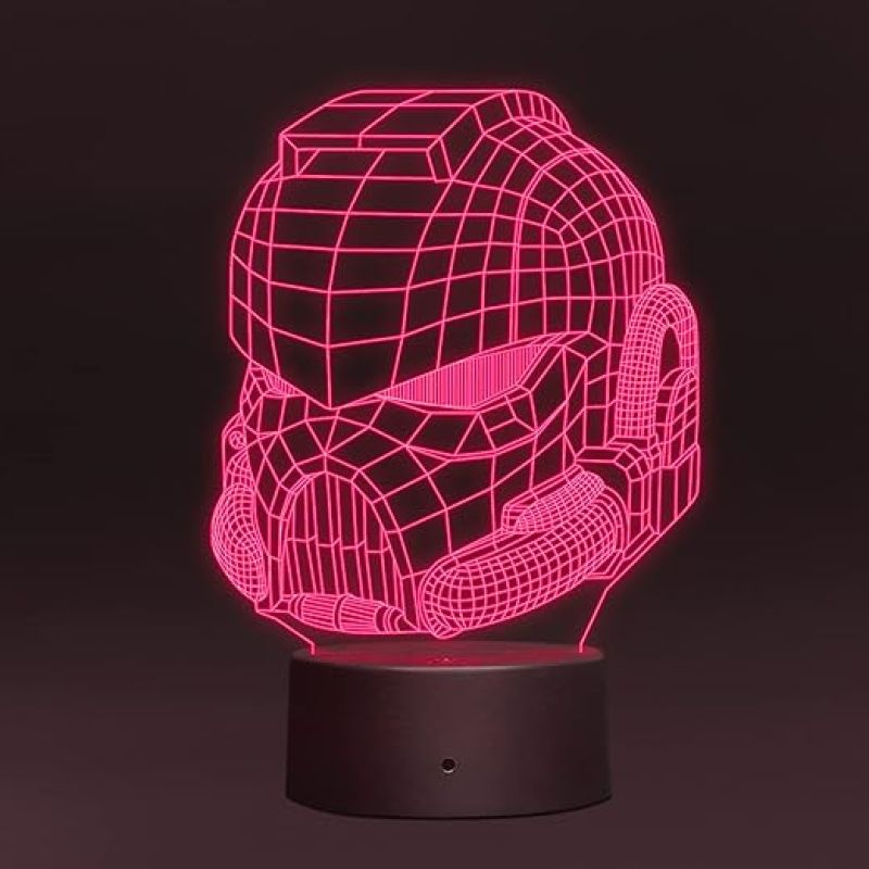3D Illusion Antman Led Night Lamp with 7 Color Changing Light Gift for Kids & Kids Room Decor Circle Base