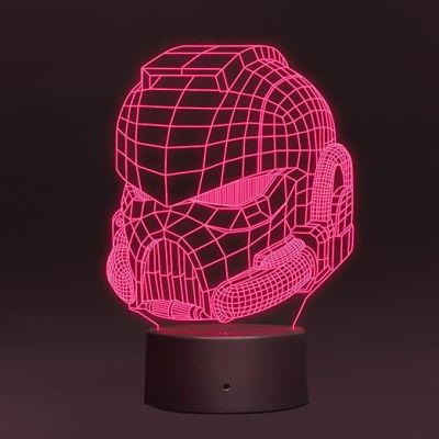 3D Illusion Antman Led Night Lamp with 7 Color Changing Light Gift for Kids & Kids Room Decor Circle Base