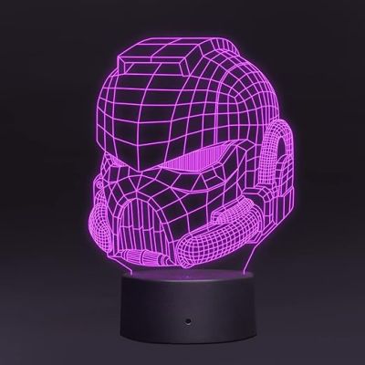 3D Illusion Antman Led Night Lamp with 7 Color Changing Light Gift for Kids & Kids Room Decor Circle Base