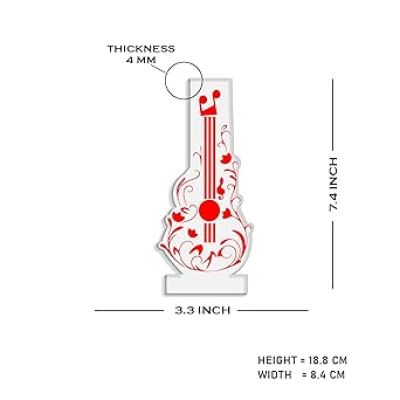3D Illusion Guitar Night Lamp with Warm White Light Gift For Guitar Player, Music Lover & Musician Creative Room Decor Lamp